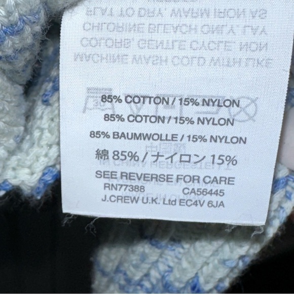 J. Crew Speckled Blue Pullover Sweater Size Small Preppy - Picture 11 of 11